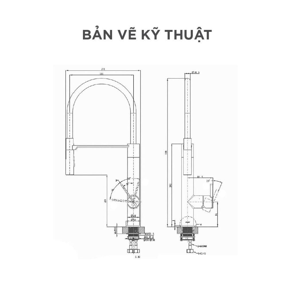 Vòi bếp nóng lạnh Arrow ACY11W24CP