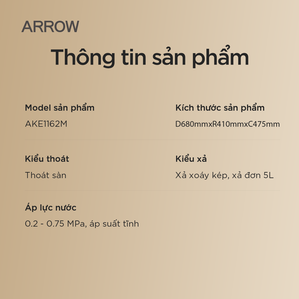 Bồn cầu thông minh AKE1162M