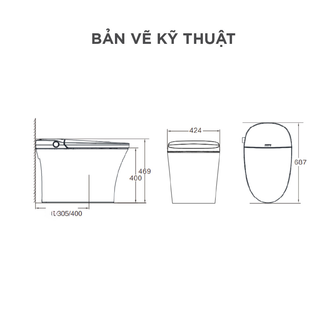 Bồn cầu thông minh Arrow AKE1162M