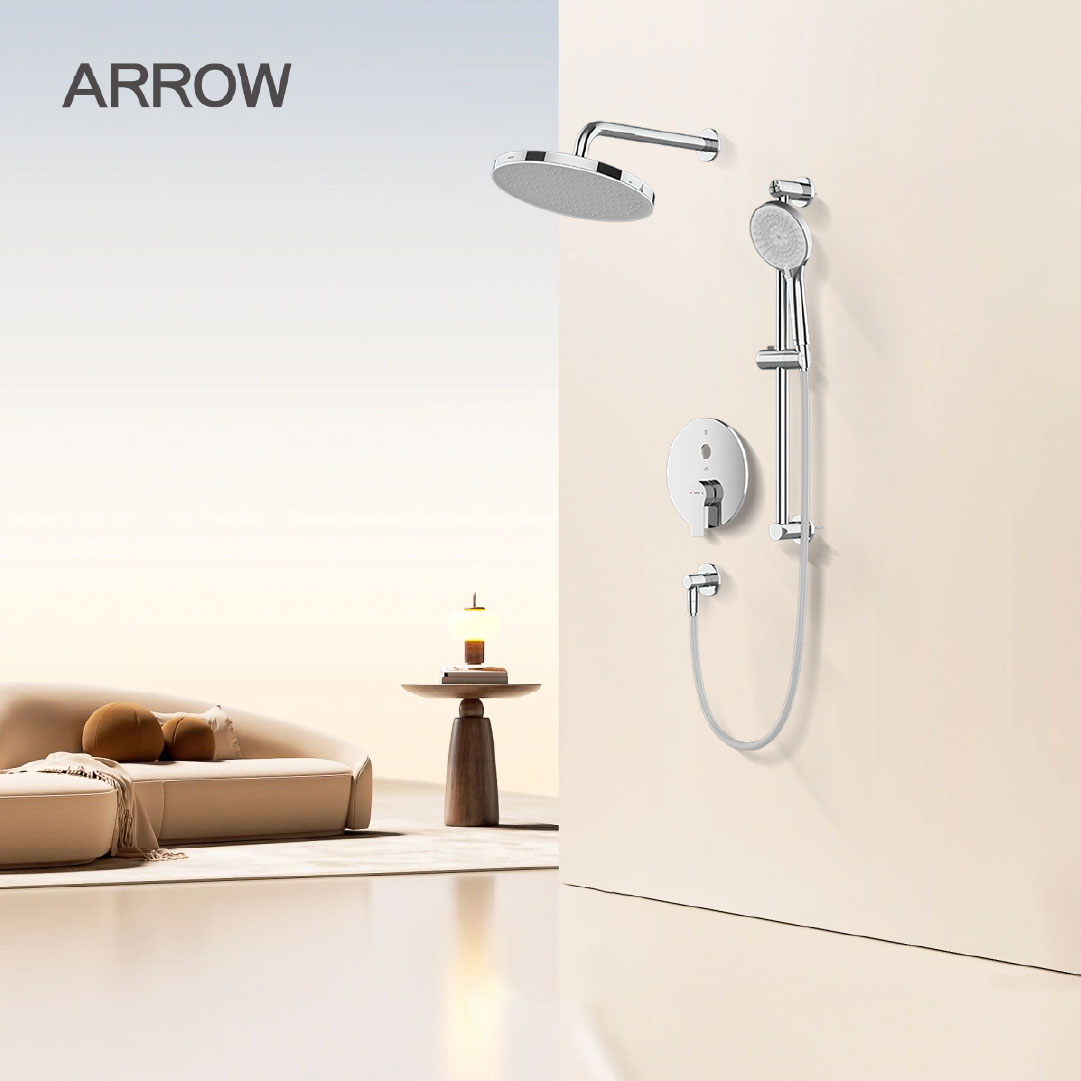 Vòi sen âm tường nóng lạnh Arrow ARQ1202U1CP-1-KM 