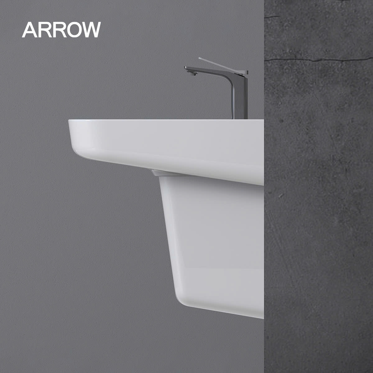Chậu rửa lavabo treo tường Arrow AGP32037D/AGL9605C