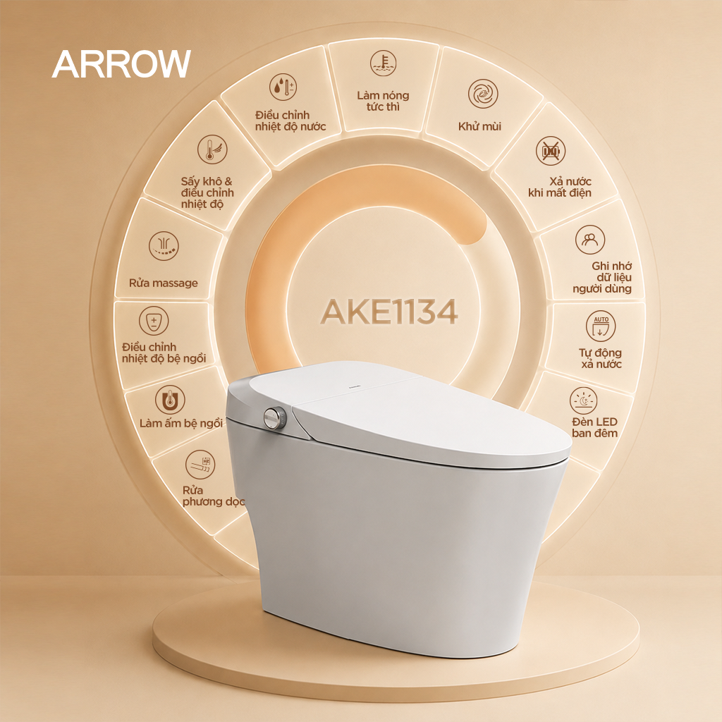 Bồn cầu thông minh Arrow AKE1134M