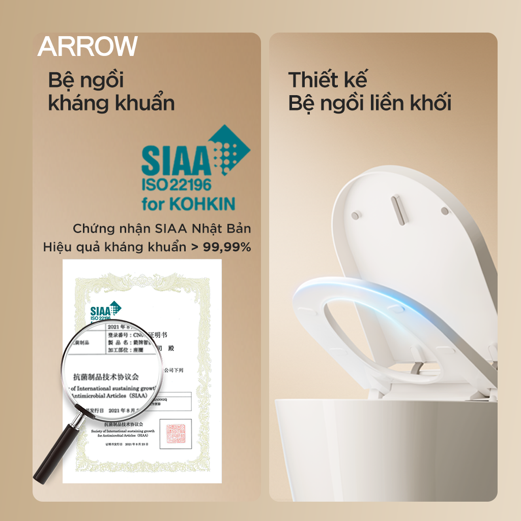 Bồn cầu thông minh Arrow AKE1134M