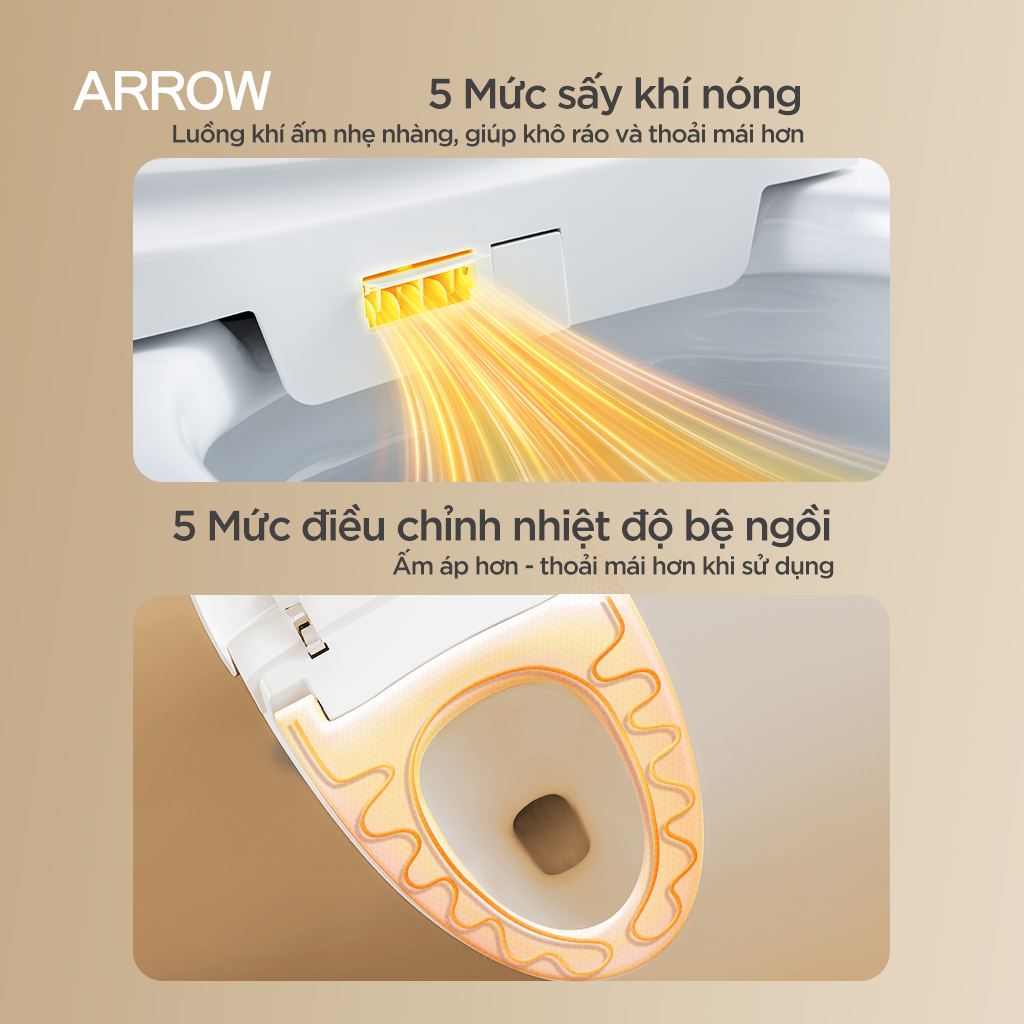 Bồn cầu thông minh Arrow AKE1134M