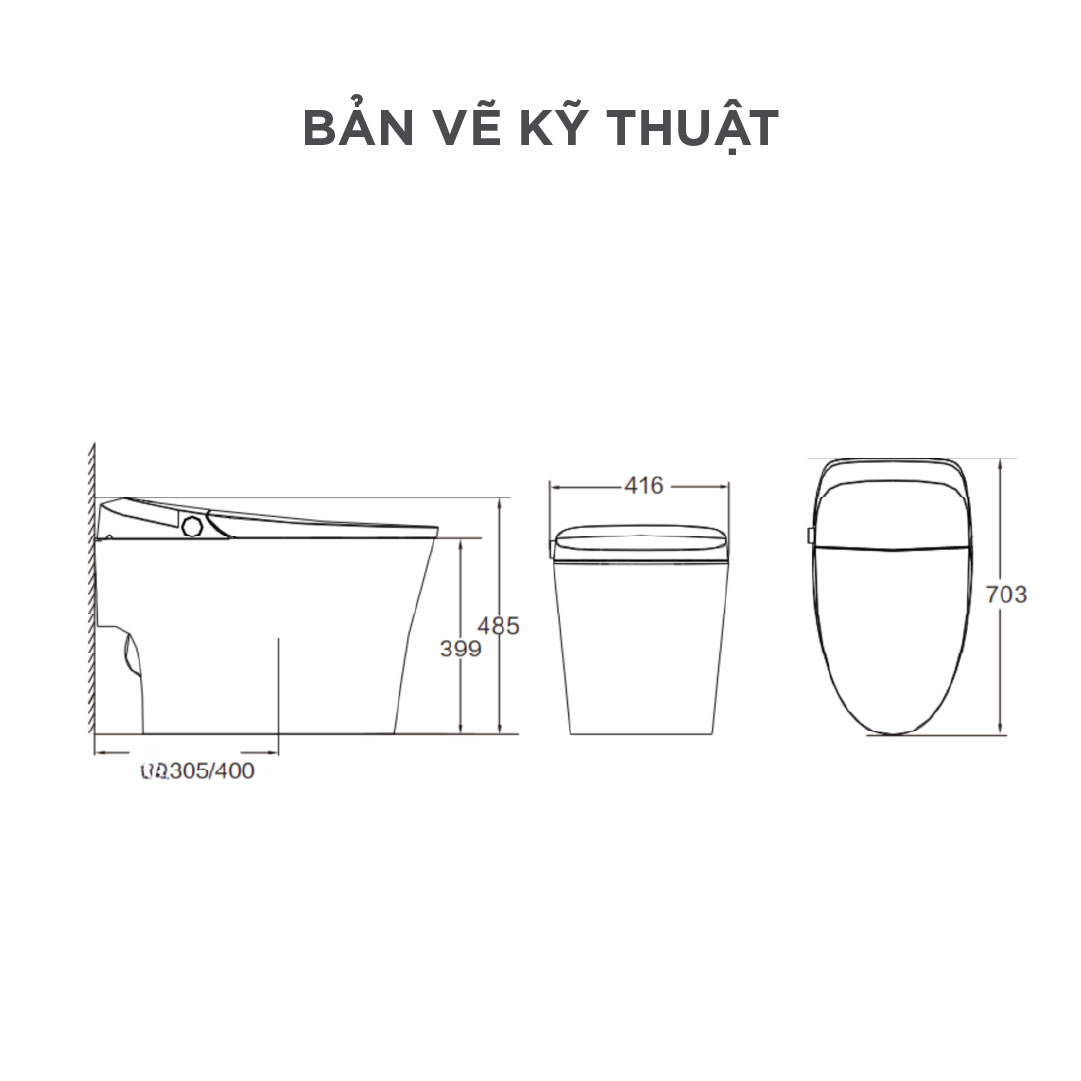 Bồn cầu thông minh Arrow AKE1134M