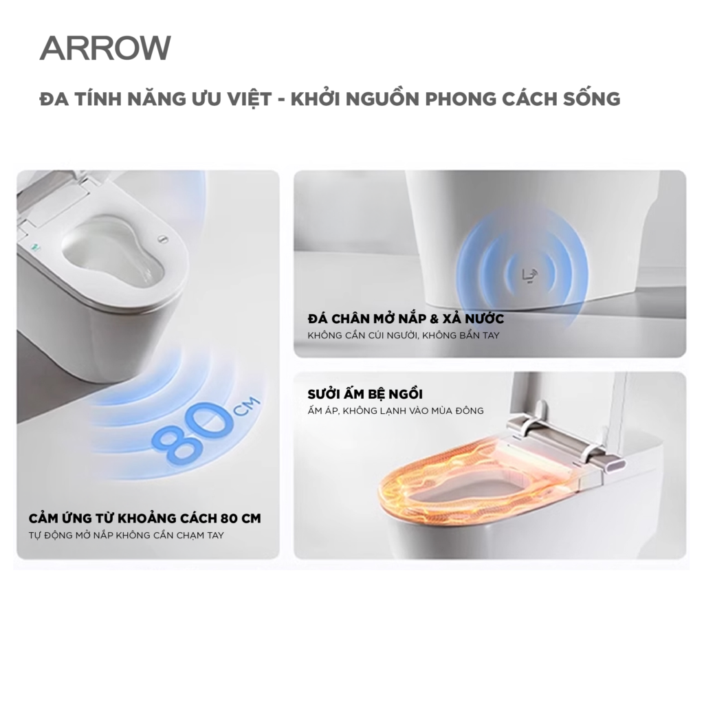 Bồn cầu thông minh Arrow AKB1106M
