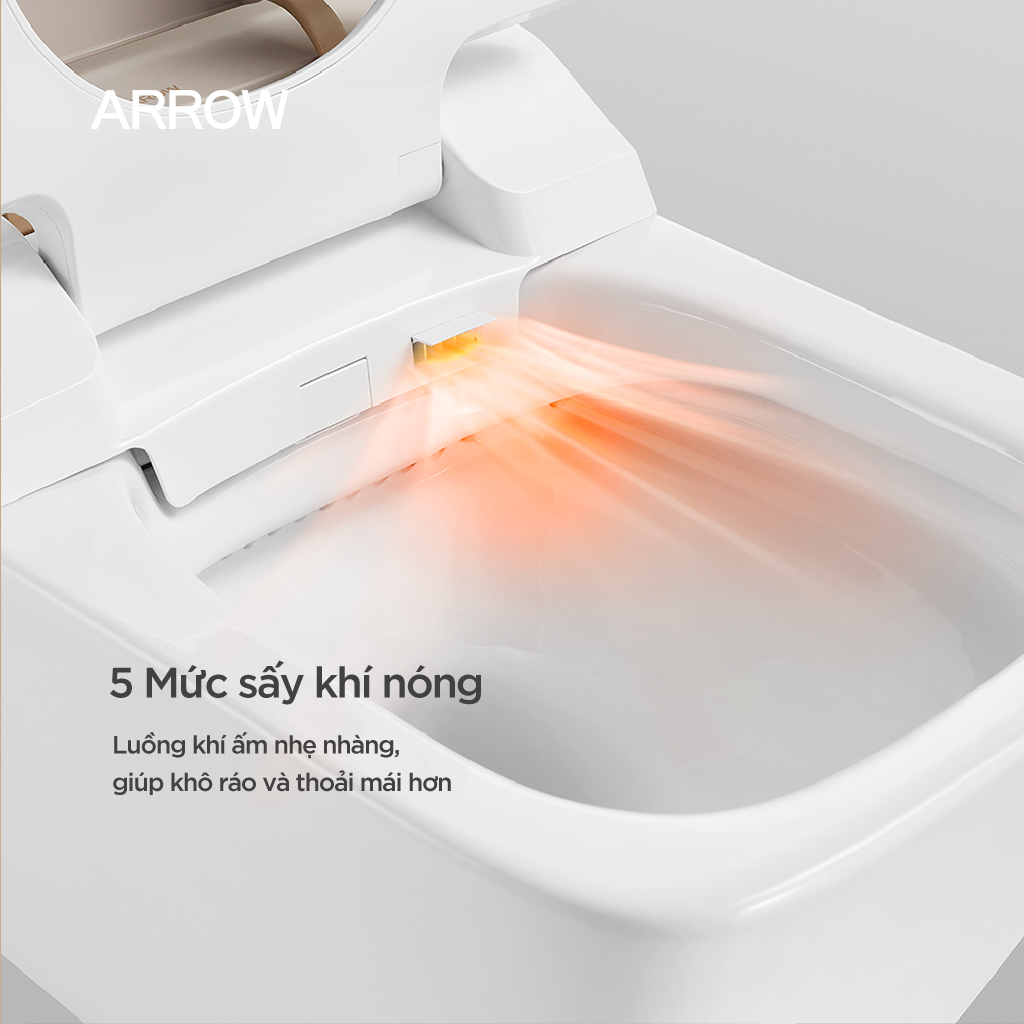 Bồn cầu thông minh treo tường Arrow AKB2130DG-2H/AKB2130H