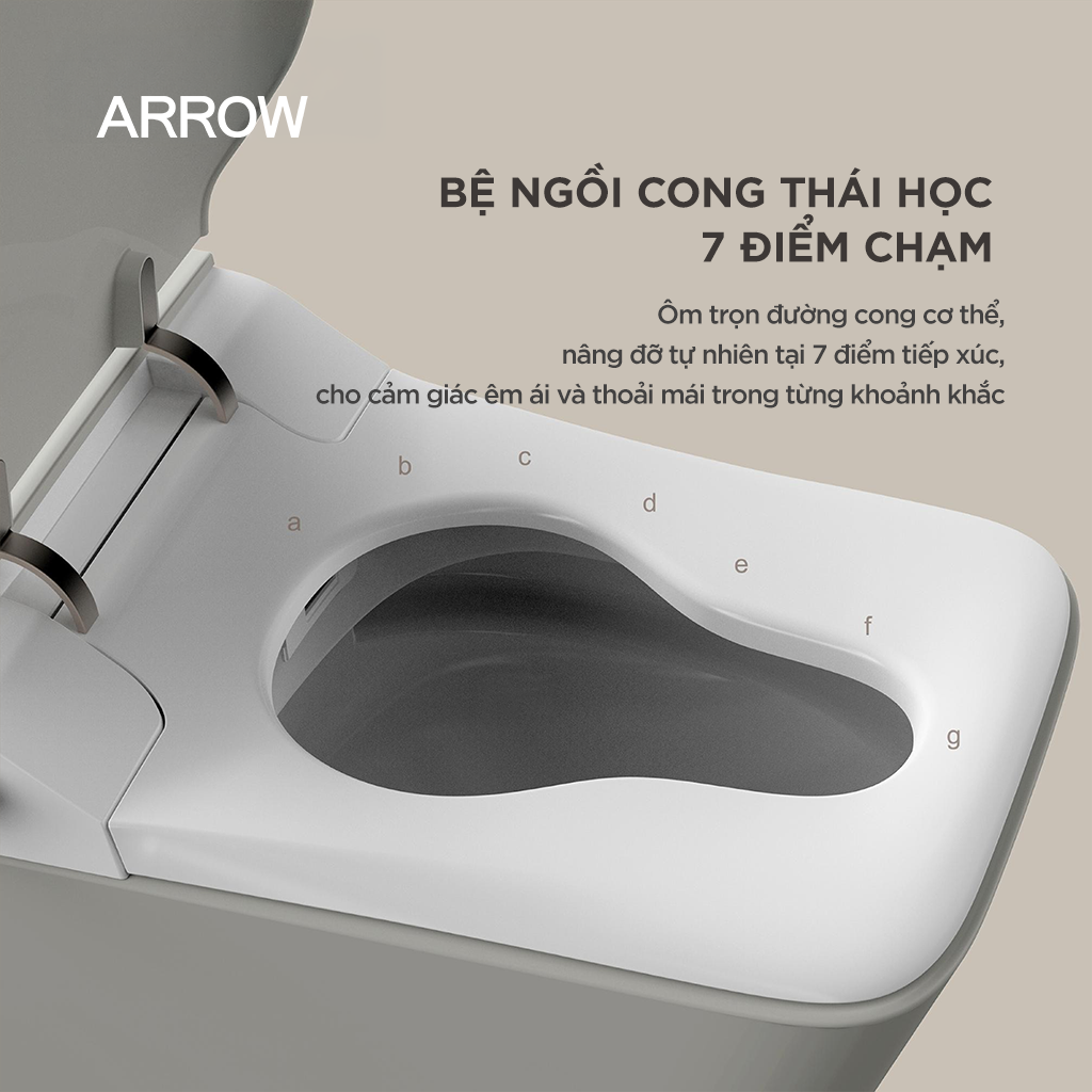 Bồn cầu thông minh treo tường Arrow AKB2130DG-2H/AKB2130H